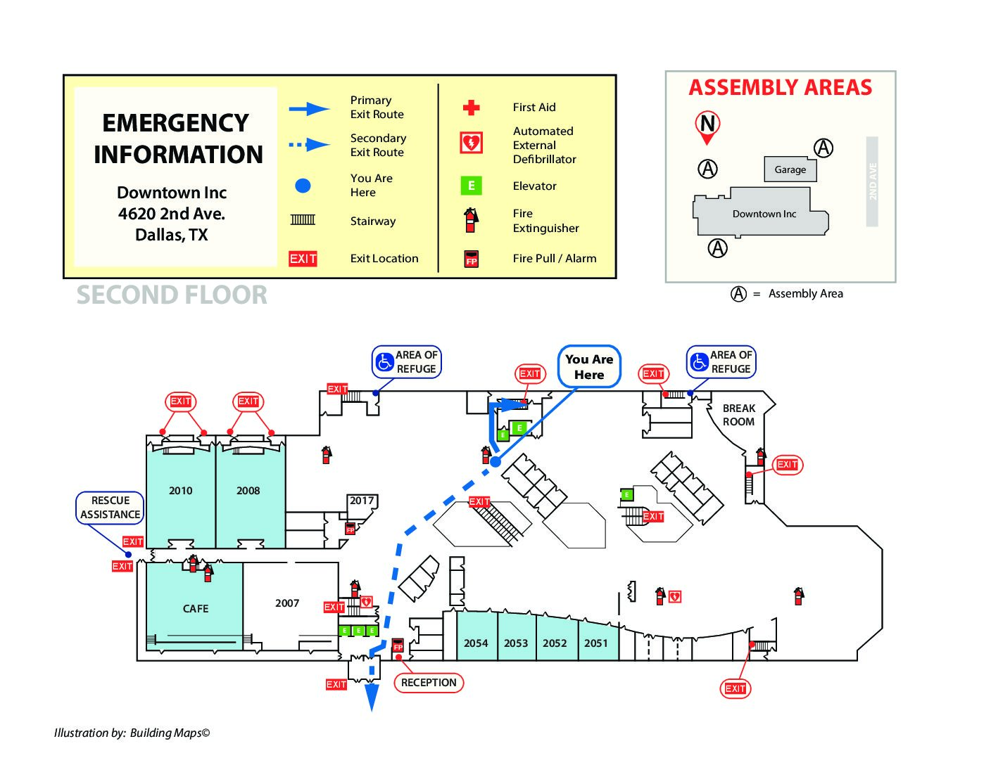 Fire Evacuation Map Template