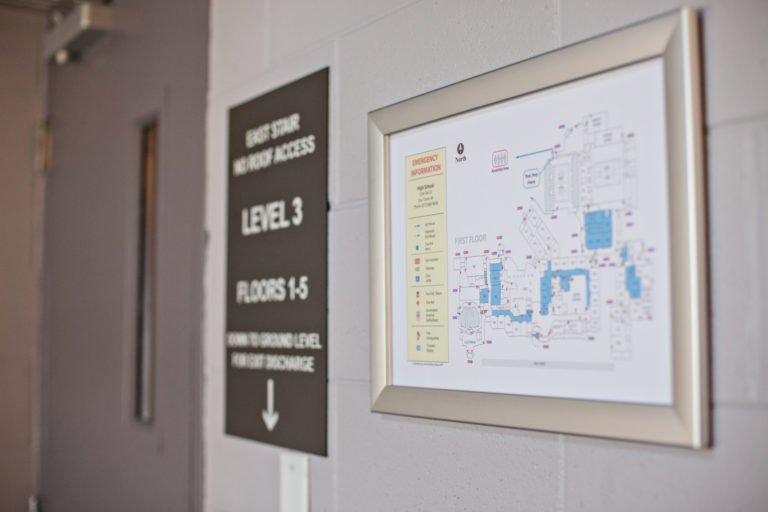 Evacuation Map Frames and Signage Building Maps