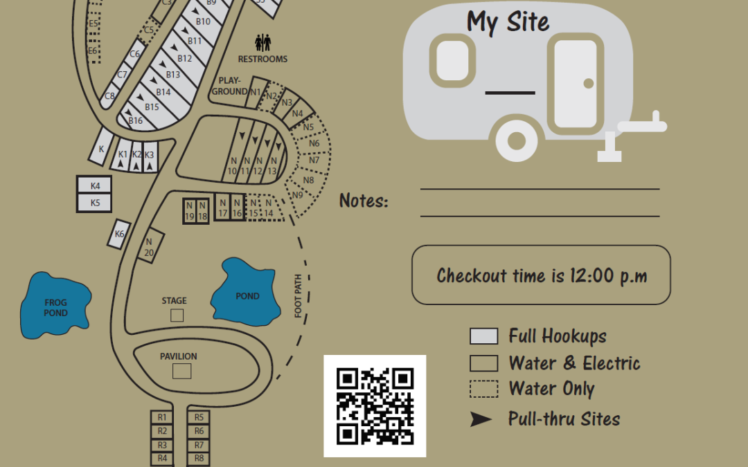 Campground Map Illustration