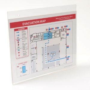 Standard Acrylic Evacuation Map Holder