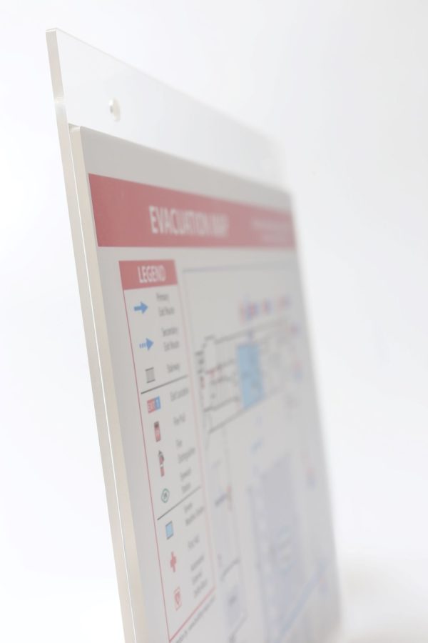 Standard Acrylic Evacuation Map Holder