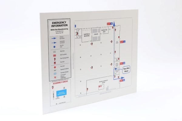 Evacuation Map Sign on Sintra - Special Order