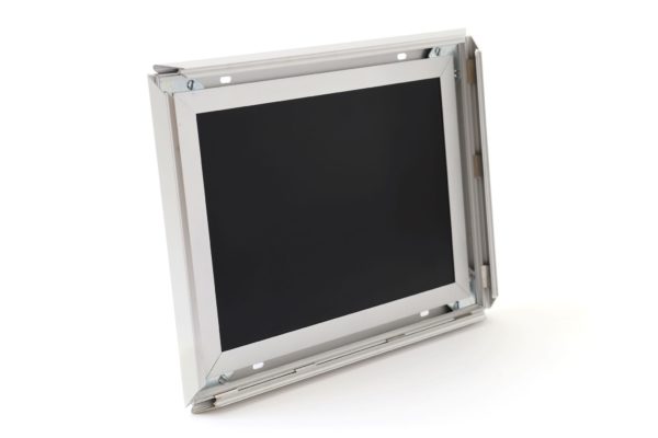 Evacuation Map Frame / Flat, Narrow Profile Silver