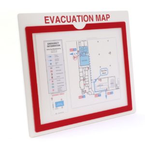 High Visibility Evacuation Map Holder