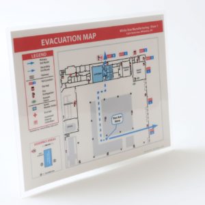 Evacuation Map Lamination / Special Order