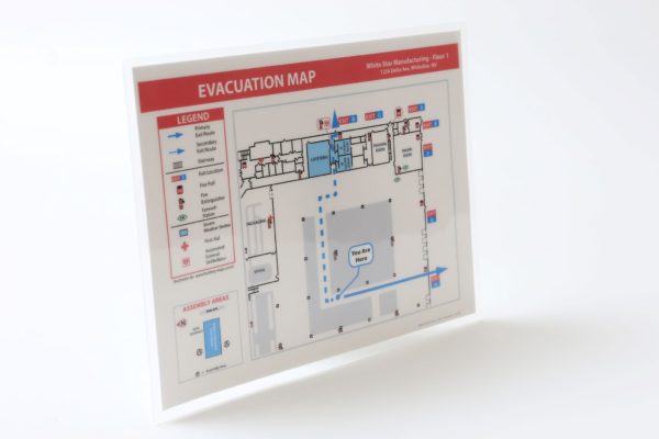 Evacuation Map Lamination / Special Order