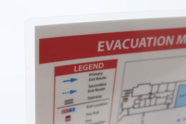 Evacuation Map Lamination / Special Order