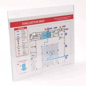 Deluxe Acrylic Evacuation Map Holder