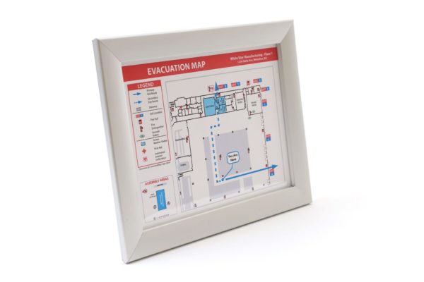 Wide/Flat Evacuation Map Frame