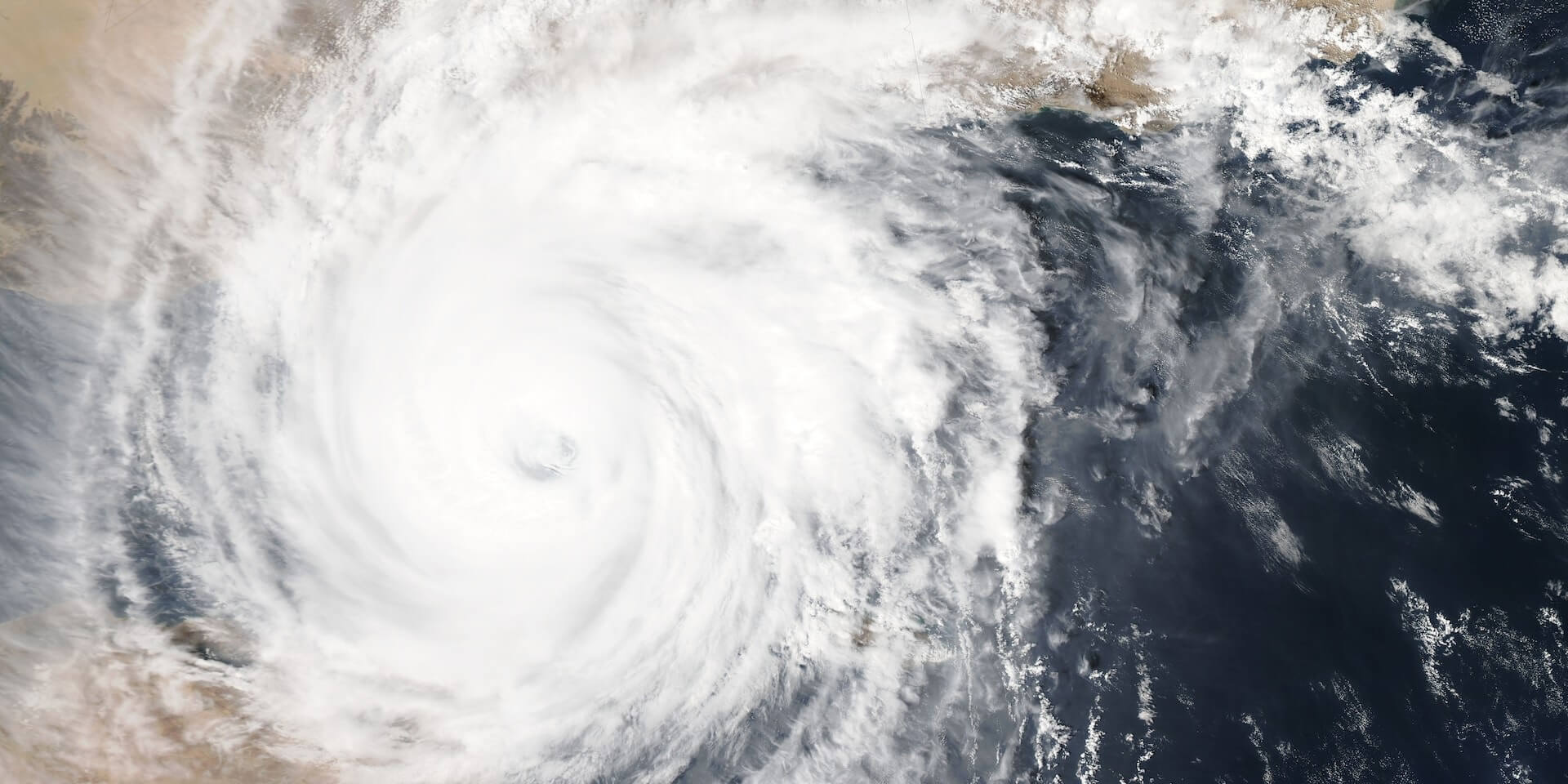 satellite view of a hurricane