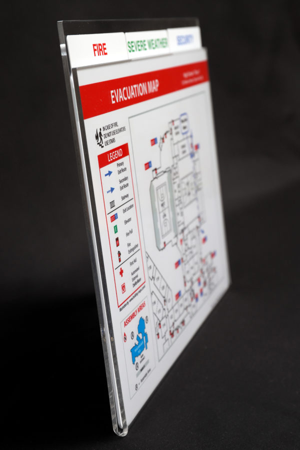 Tabbed Safety Maps - side Vvew