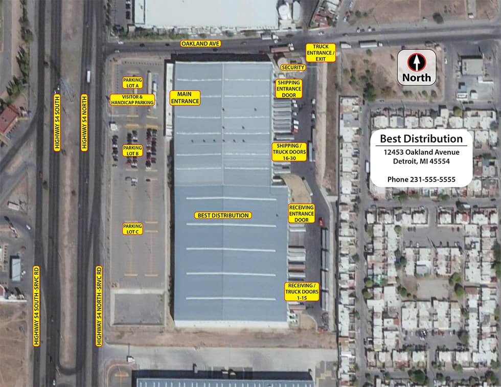 Campus Map Distribution Satellite Map