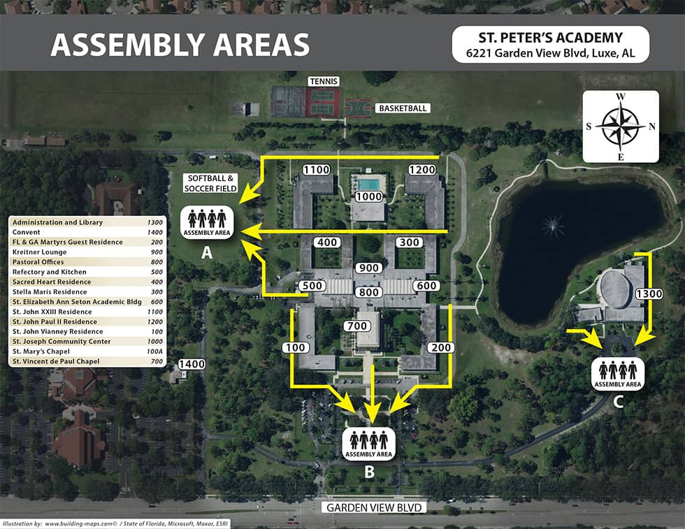 Campus Map Satellite Image