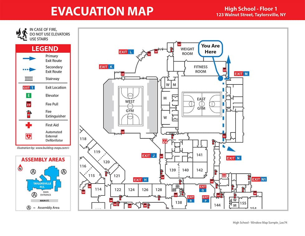 Fire Evacuation Map