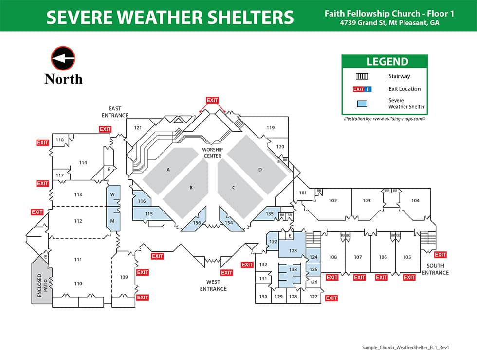 Fire Evacuation Map