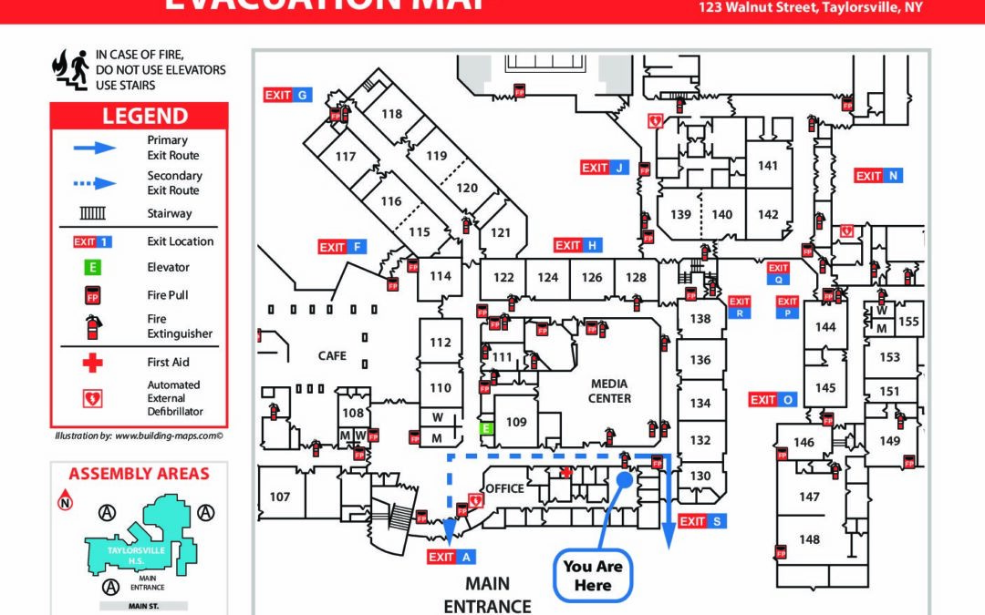 Proper Evacuation Map Orientation